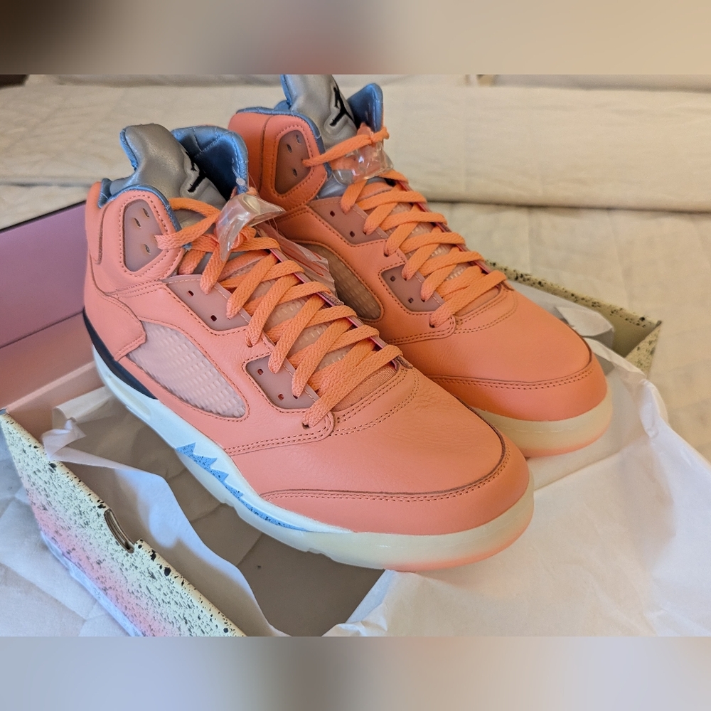 DV4982-641 Nike Air Jordan 5 Retro DJ Khaled We The Best Crimson Bliss (Men's) - Picture 7 of 16